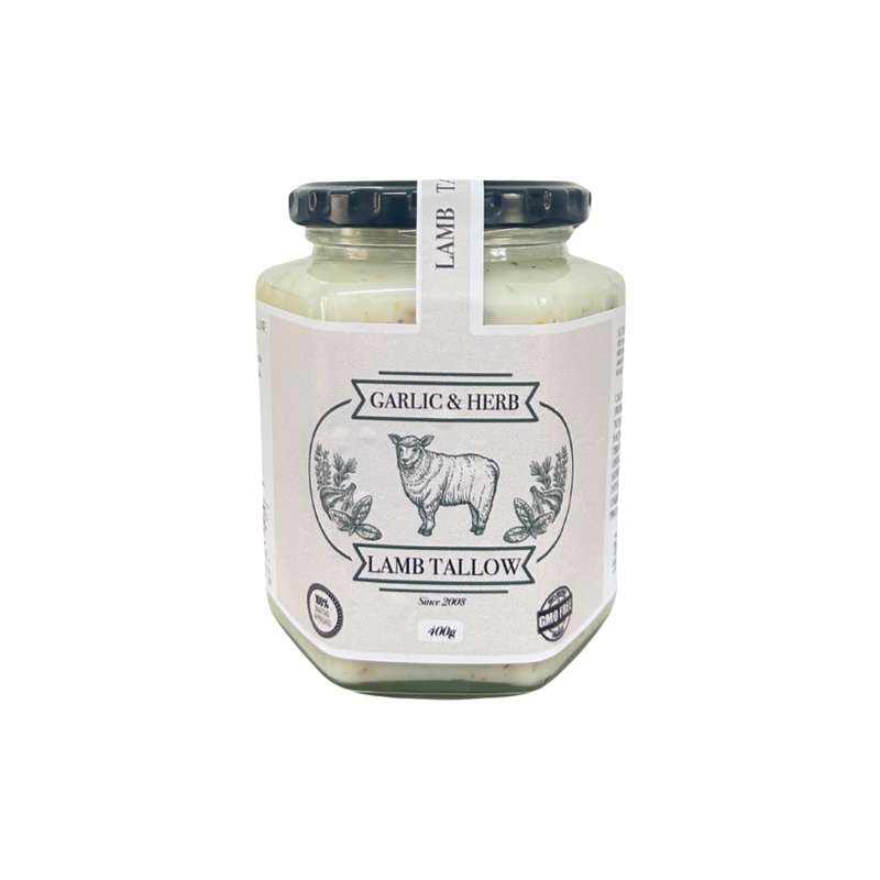 Premium Lamb Tallow Garlic & Herb 500ml