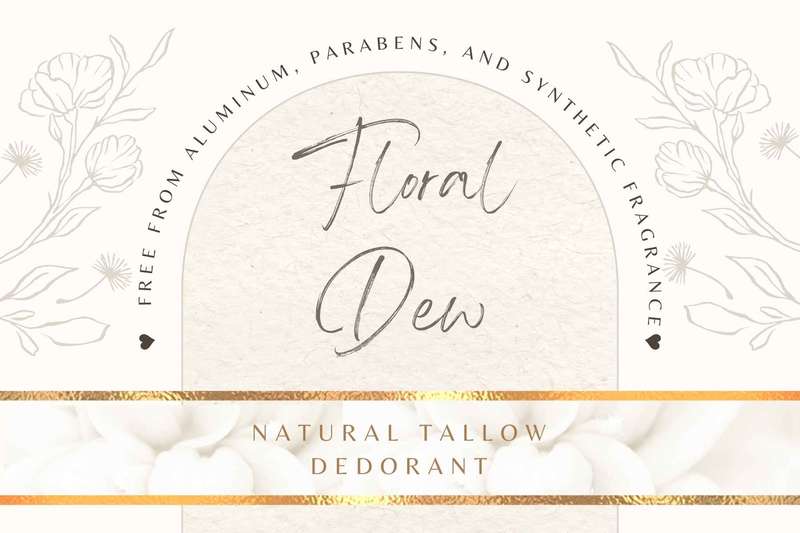 Tallow Deodorant - Floral Dew