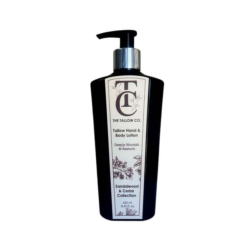 Tallow Hand & Body Lotion - Sandalwood & Cedar Collection
