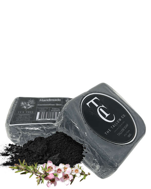 Tallow Soap - Activated Charcoal & Tea Tree
