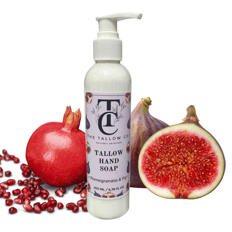 Tallow Liquid Hand Soap - Pomegranate & Fig