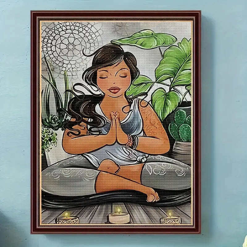 Fat lady - yoga
