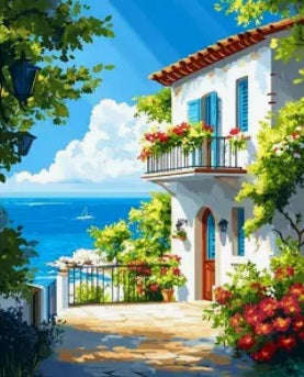 PAINT BY NUMBERS - Beautiful House in italy