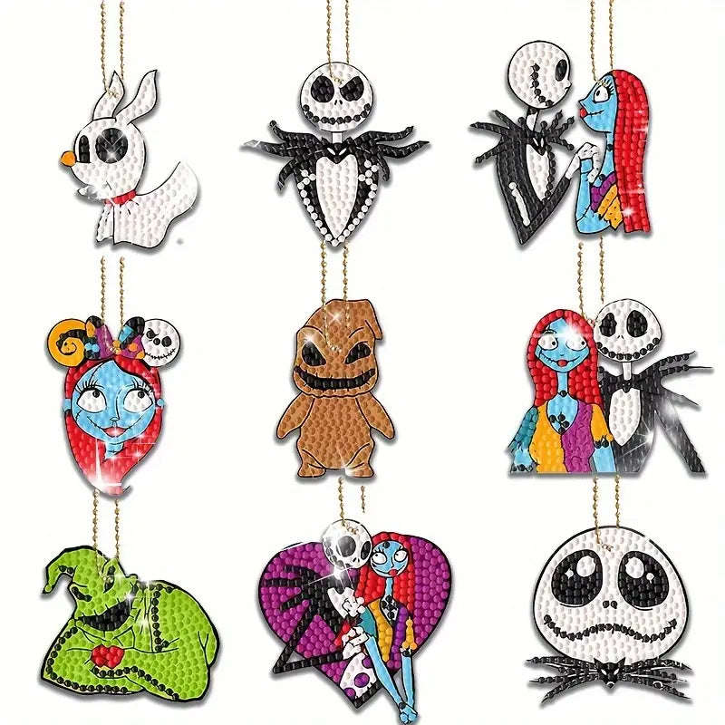 Keyrings - Nightmare before Christmas (Set of 9)