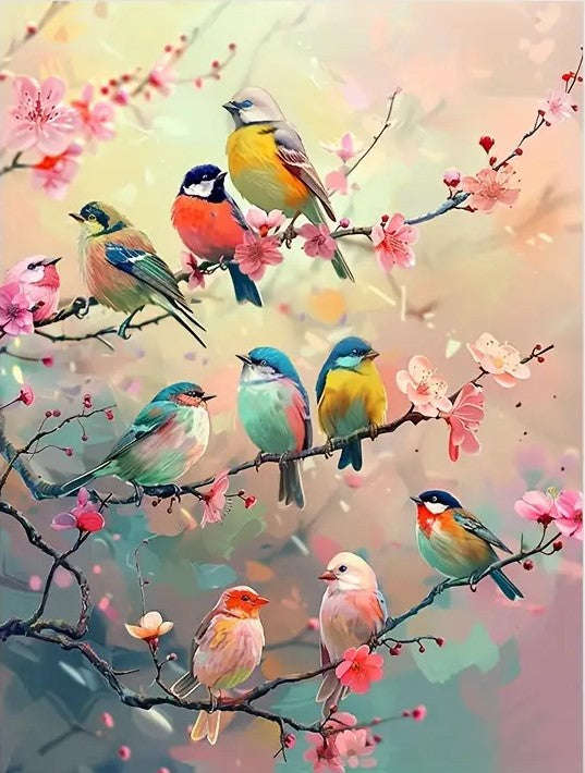 Flowers on branches