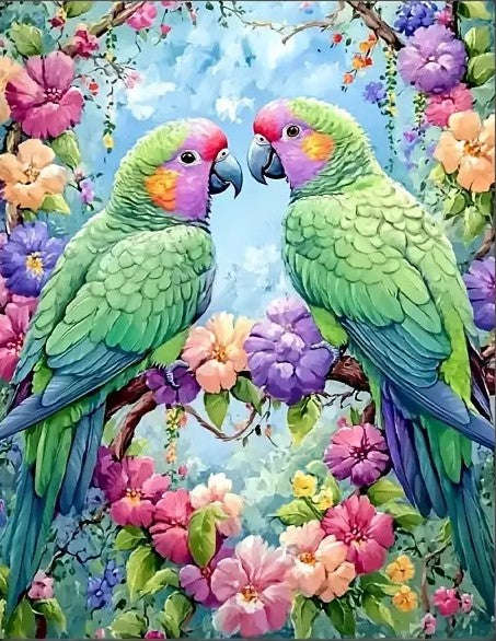 Two parrots