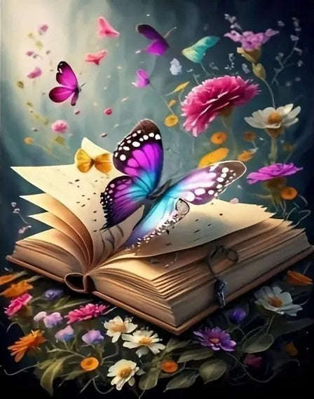 Butterflies out of book