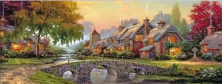 LARGE Forest Cottage 40x90cm