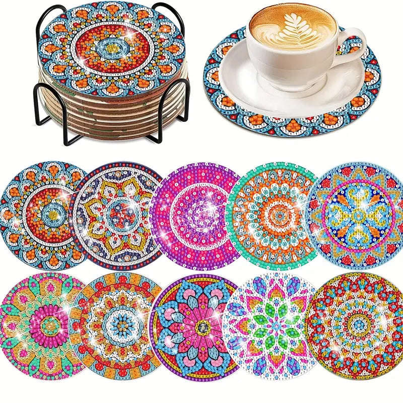 Coasters 10pc - Mandala shapes