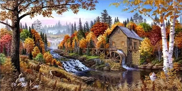 LARGE Rural Landscape 40x70cm