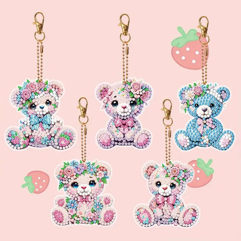 Keyrings - Bears (Set of 5)