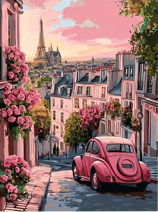 Pink VW Beetle