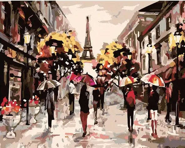 PAINT BY NUMBERS - Paris scene