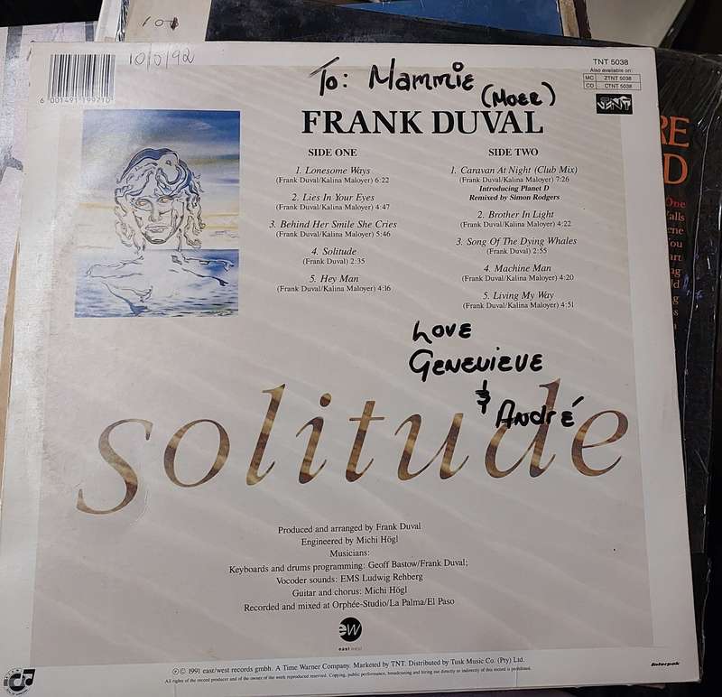 Frank Duval - Solitude (VG/VG)