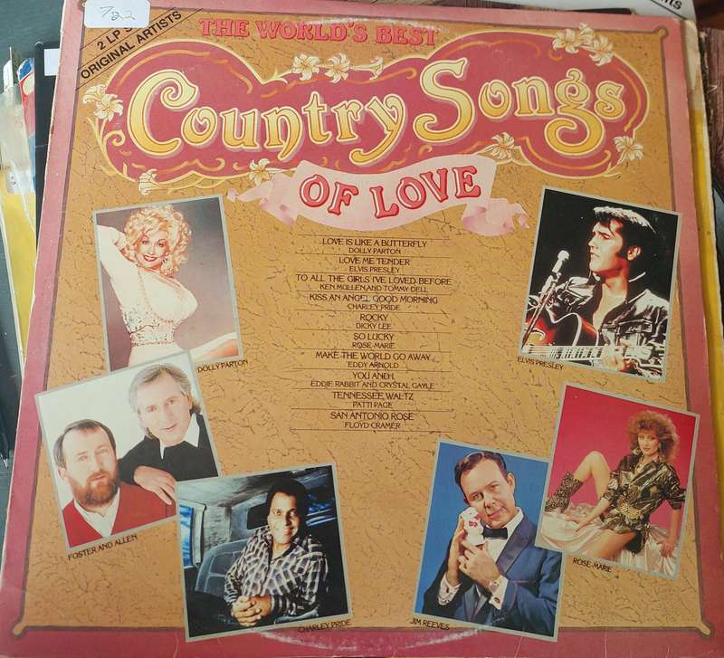 The Worlds Best Country Songs of Love (VG/VG)