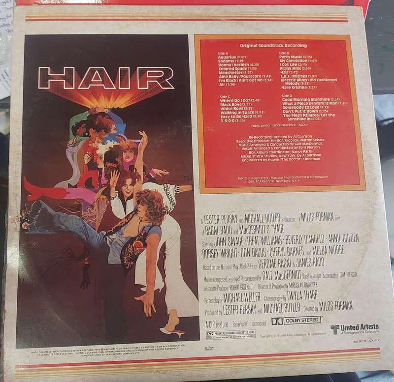 Hair- Original Soundtrack (G/VG)