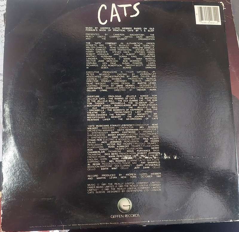 Andrew Lloyd Webber- Cats