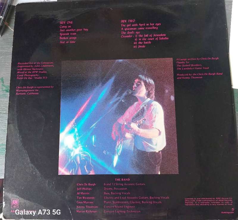 Chris de Burgh - Live in SA (VG/VG)