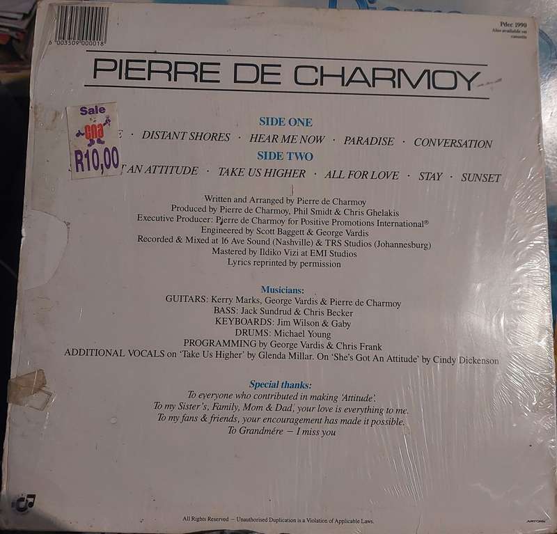 Pierre de Charmoy - Attitude (G/VG)