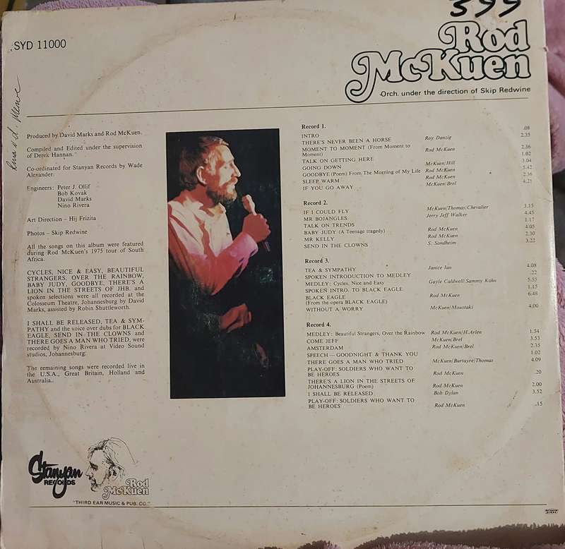 Rod McKuen - The Concert Collection (G/VG)