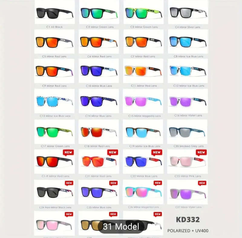 KDEAM Square Polarized Sunglasses