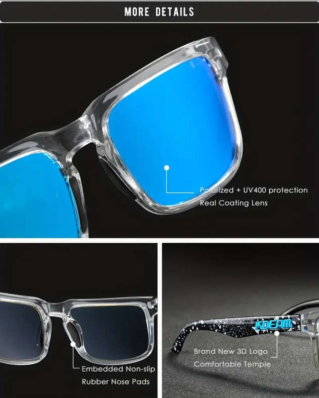 KDEAM Square Polarized Sunglasses