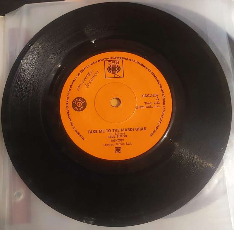 Paul Simon - Take me to the Mardi Gras (VG)
