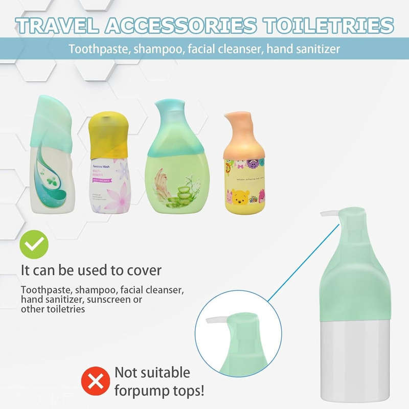 8 Pack Silicone Bottle Covers For Leakproof Travel Essentials For Women Men