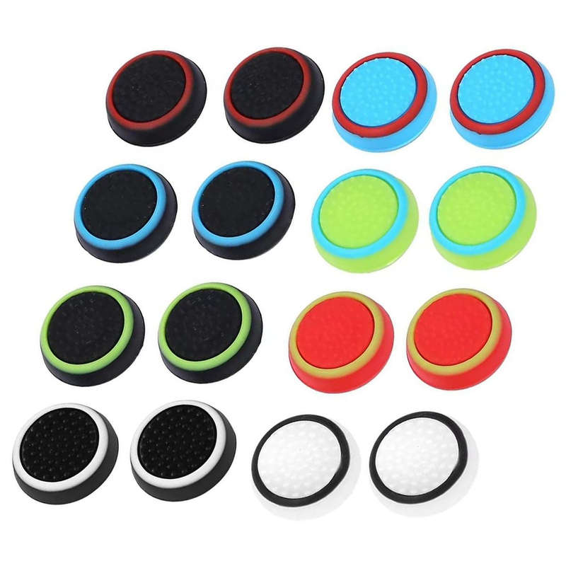 8 Pairs Silicone Thumb Grips Cover Caps For Controller Joystick- Universal