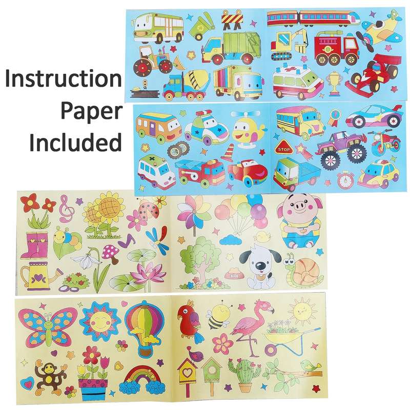 5 Create Your Own Window Art Kit With Suncatcher, Glass Paint, Paper, Suction