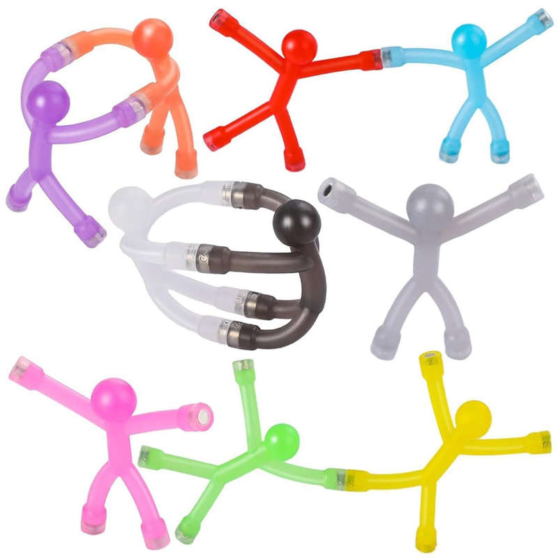 Humanoid Fridge Magnet Toys for Adults and Kids Novelty Magnetic Man - Pack of 10