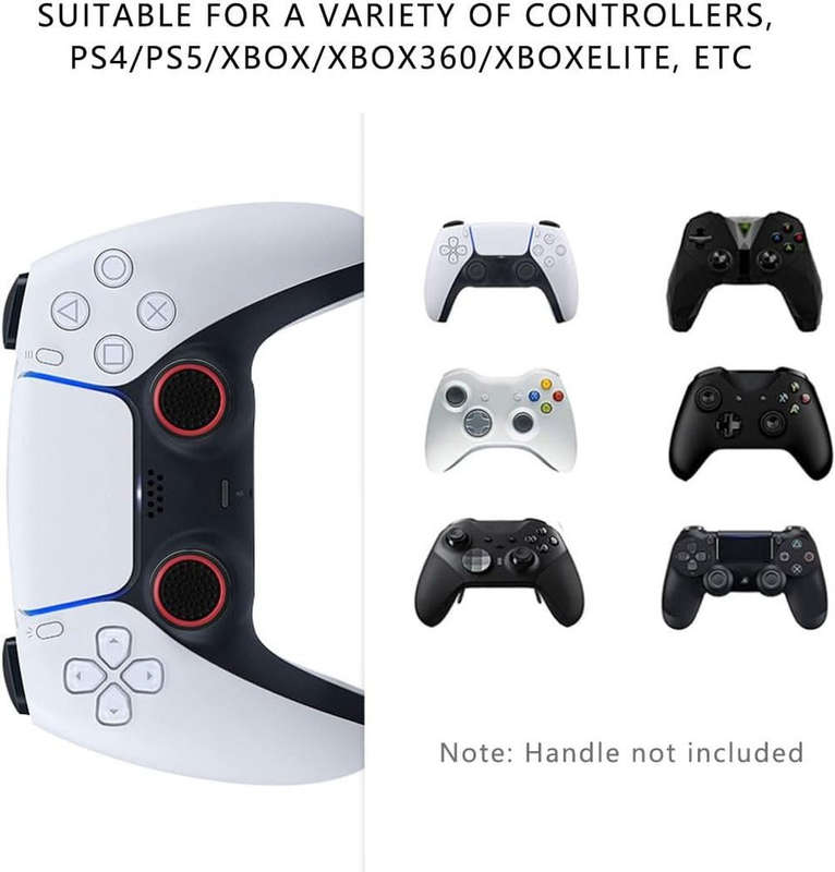 8 Pairs Silicone Thumb Grips Cover Caps For Controller Joystick- Universal