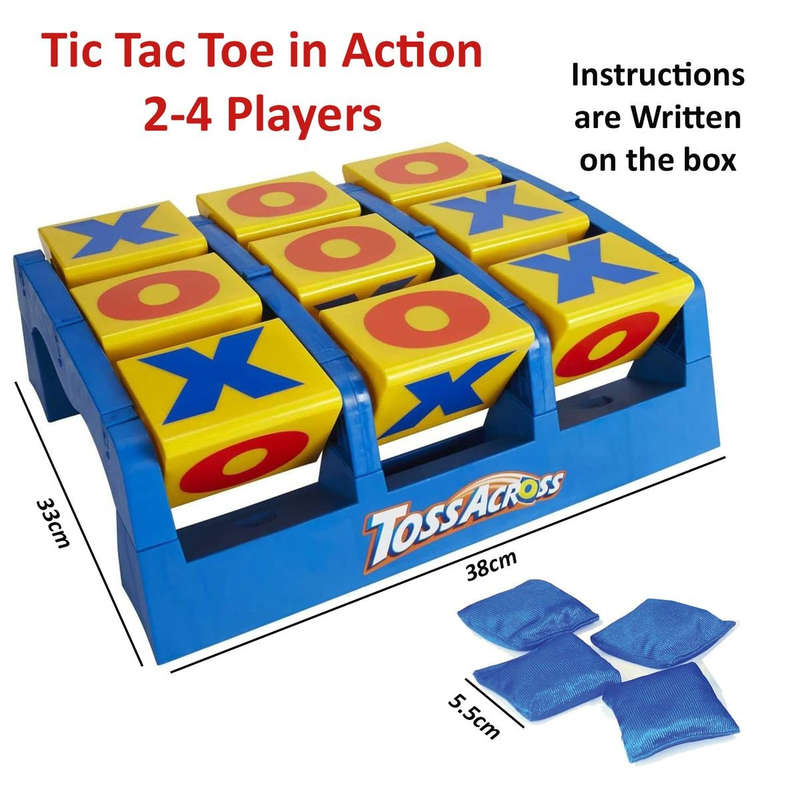Toss Across Kids Outdoor Game With Bean Bags For Family Camping & Outdoor