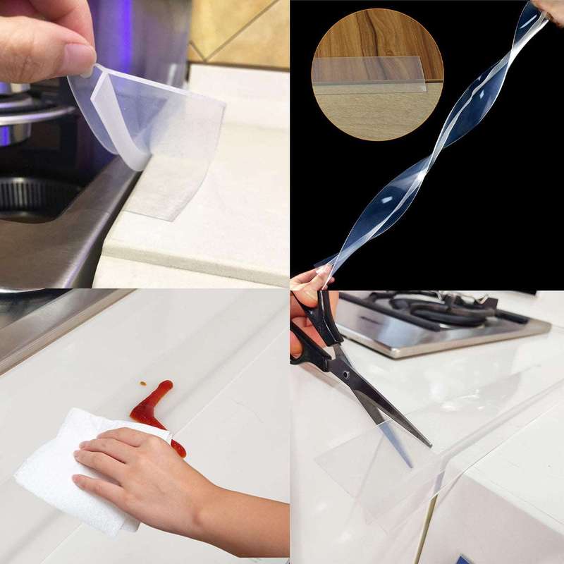3 Piece Silicone Kitchen Stove Counter Gap Filler