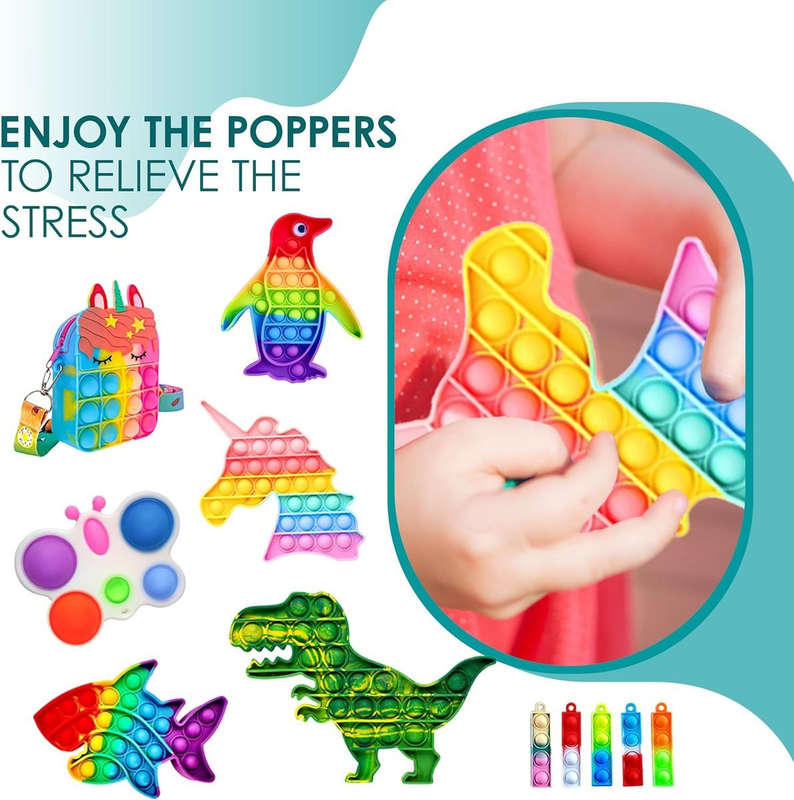 120 Pack Deluxe Bundle Sensory Fidget Toys For Kids Adults