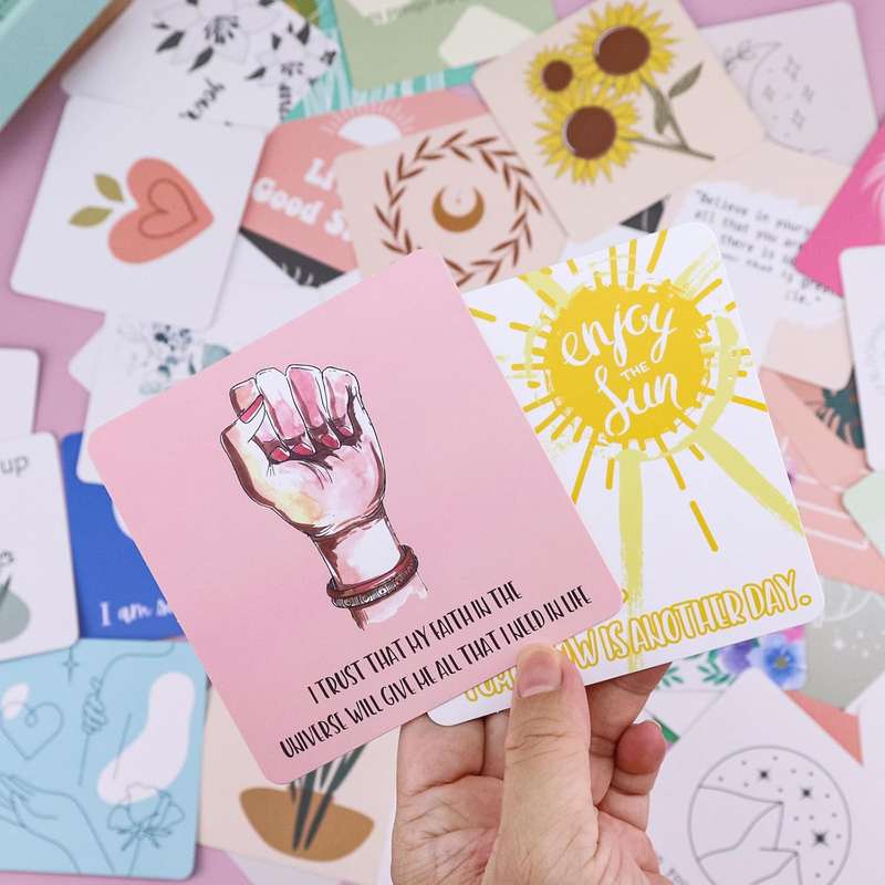 50 Positive Affirmations Inspirational Motivational Cards For Women