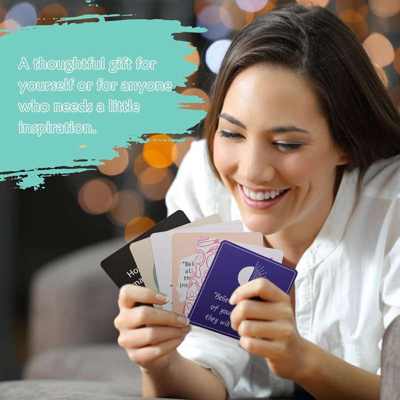 50 Positive Affirmations Inspirational Motivational Cards For Women