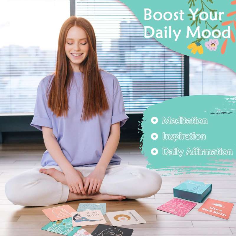 50 Positive Affirmations Inspirational Motivational Cards For Women