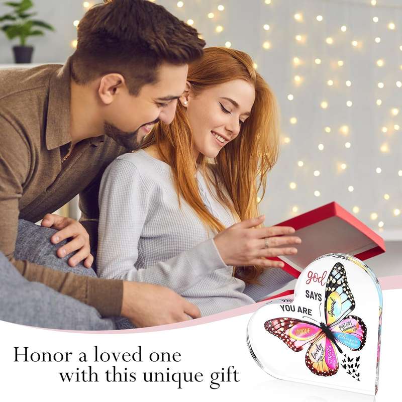 Inspirational Religious Butterfly Decorative Sign Christian Gifts For Women
