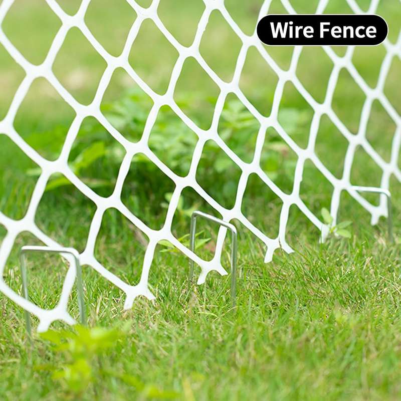 120-Pack Galvanized Landscape Staples Garden Stakes For Lawn Fence-15.2cm