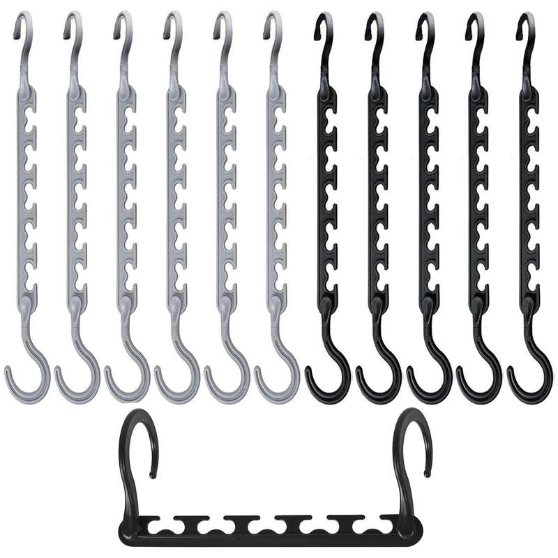 Magic Closet Hangers for Clothes Space Saving Organizers - Rotating - Pack of 12