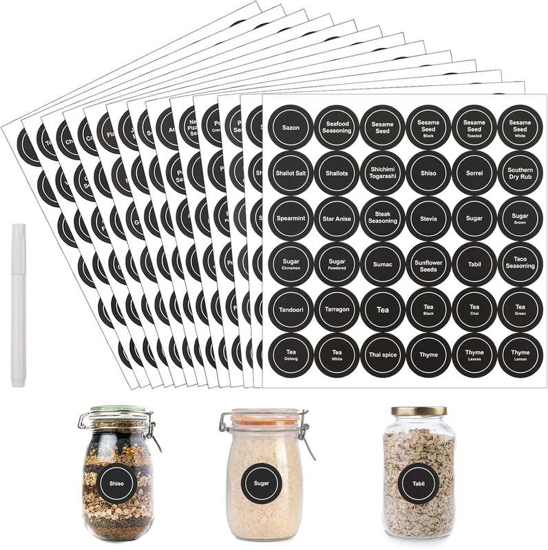 Orbit Rotating Spice Rack Organiser With 16 Shaker Top Jars ,Labels, Marker