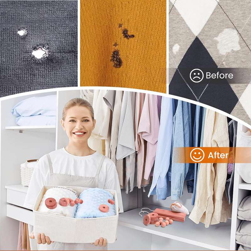 41 Pack Cedar Wood Blocks For Closet Clothes Drawers Balls Scented Sachet
