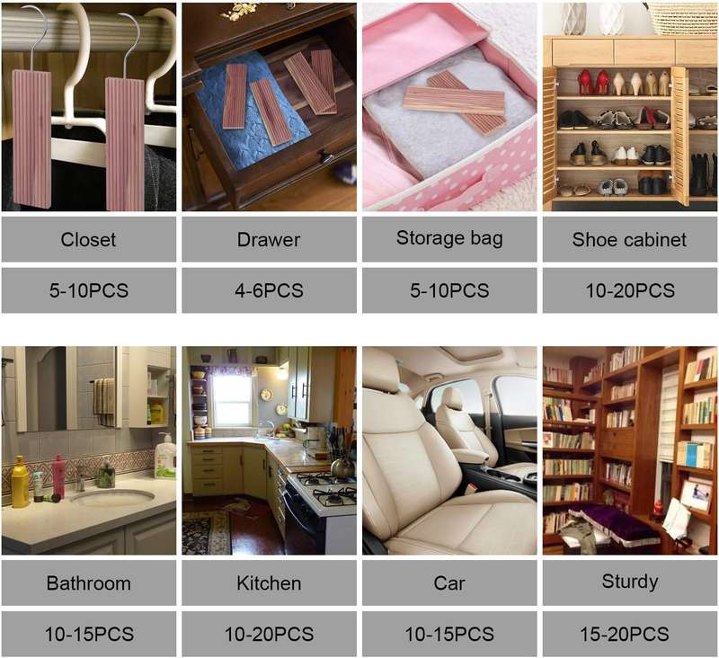 41 Pack Cedar Wood Blocks For Closet Clothes Drawers Balls Scented Sachet