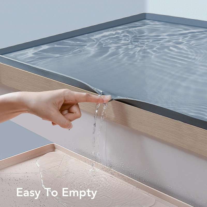 Silicone Waterproof Under Sink Mat Drip Tray - 86x56cm - Cabinet Liner