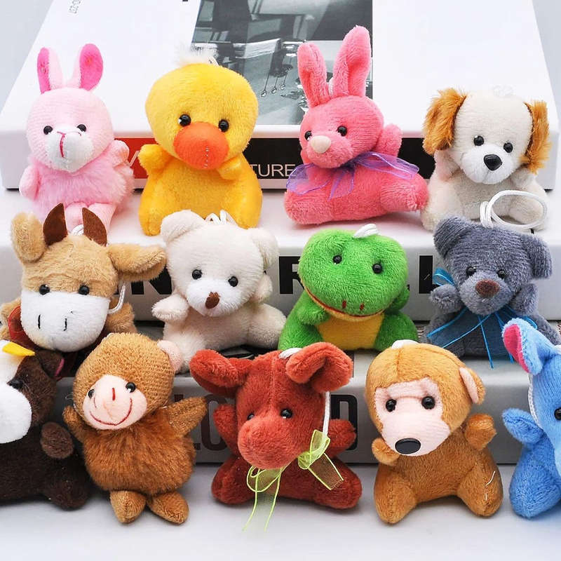 Kids' Mini Animal Plush Toy Bulk Party Favor Stuffed Plushies - 24 Pack