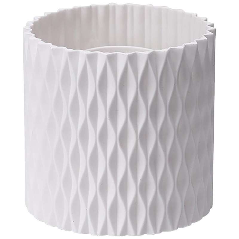 360 Rotating Desk Organisers With 5 Slots Office Pen Pencil Makeup Holder - White