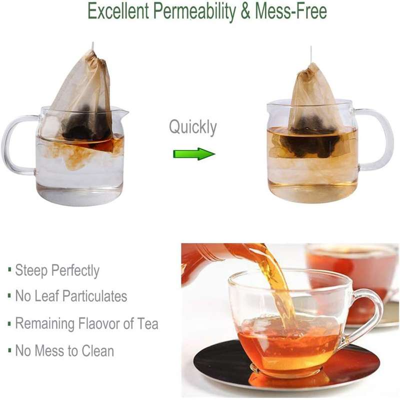 600 Piece Eco-Fil Disposable Filter Tea Bags With Drawstring-Organic