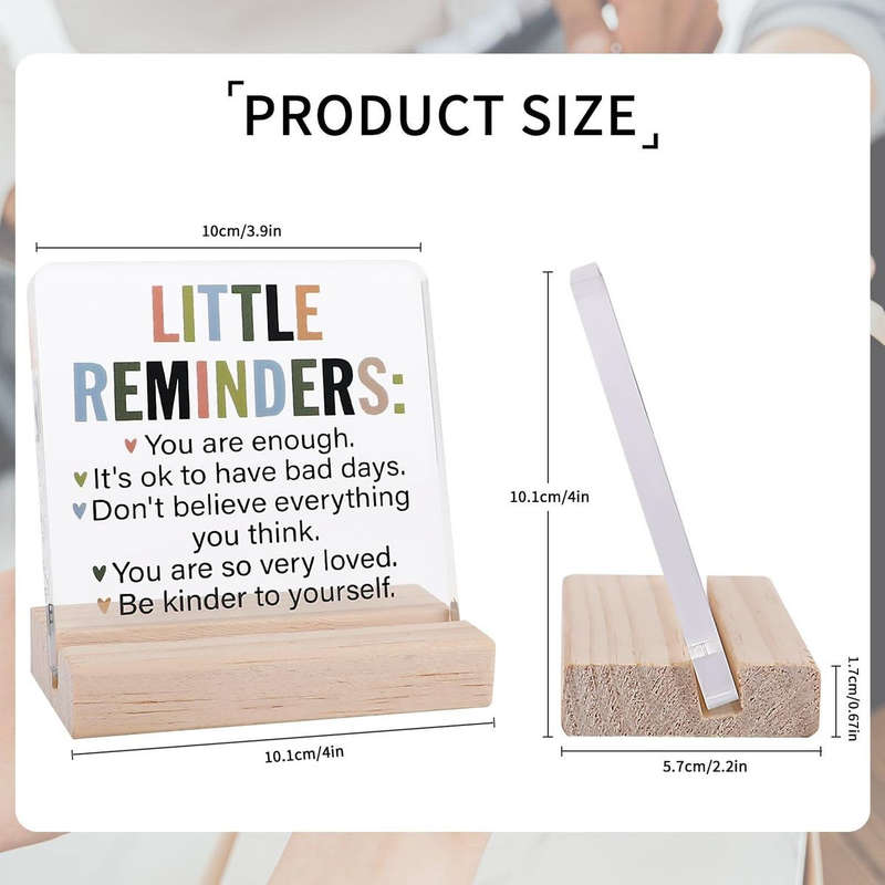 Inspirational Motivational Gifts Little Reminders Acrylic Decorative Sign