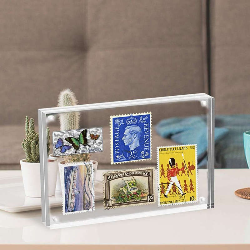 Magnetic Clear Acrylic Picture Frames Dual Side Photo Frame 8x10" - 2 Pack